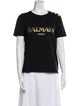 Balmain Graphic Print Crew Neck T-Shirt