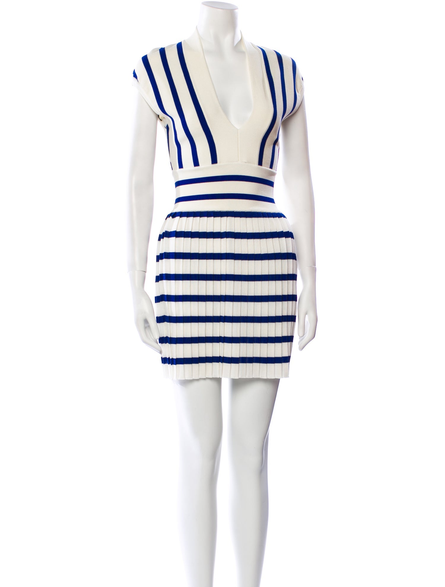 Balmain Striped Mini Dress