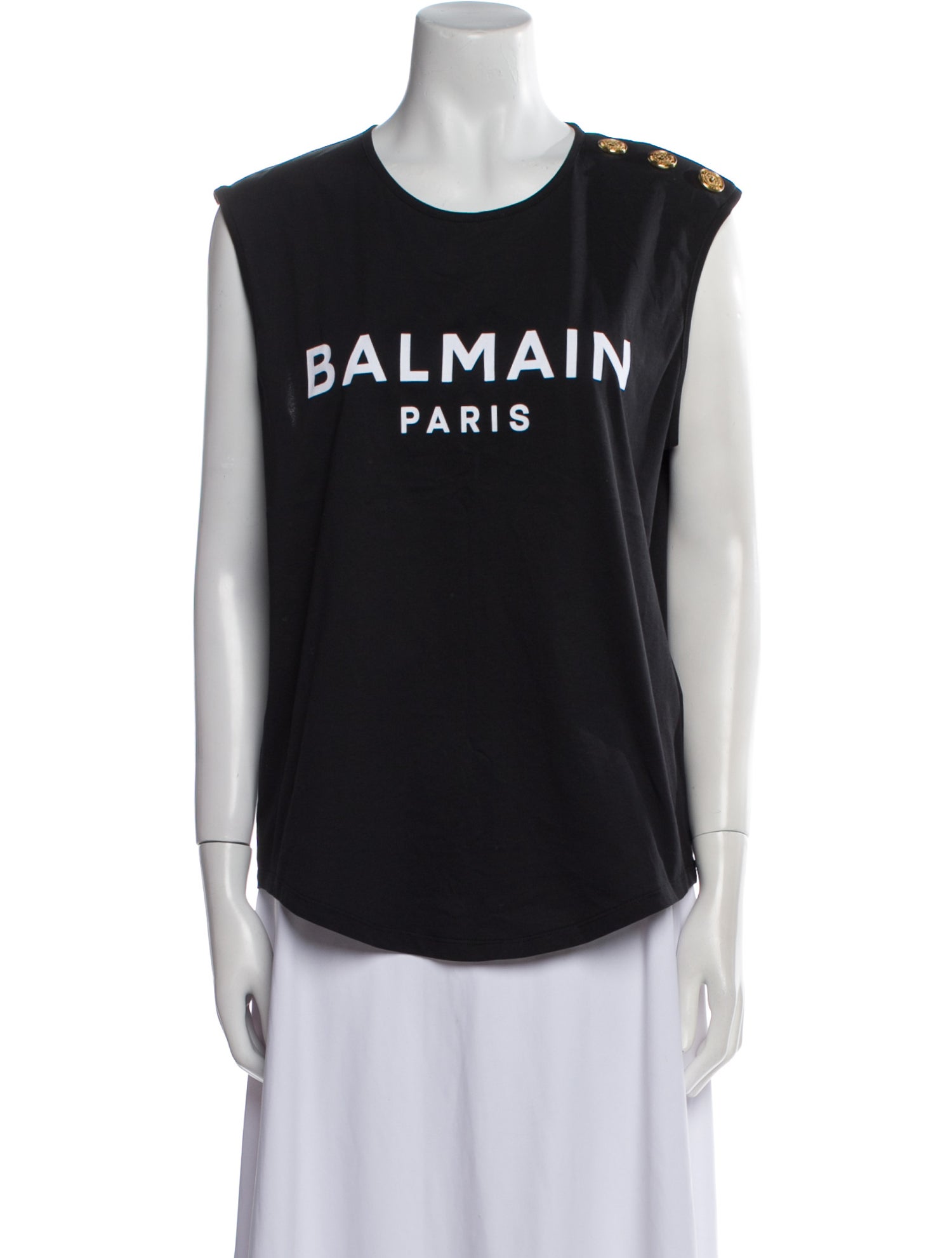 Balmain Graphic Print Crew Neck T-Shirt