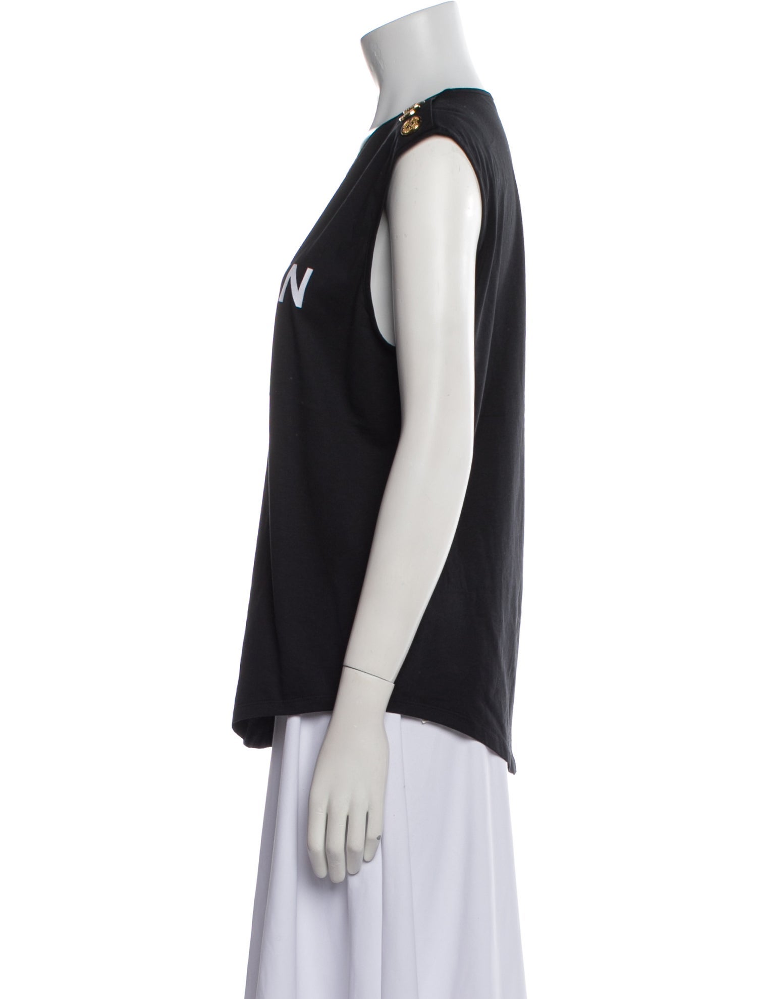 Balmain Graphic Print Crew Neck T-Shirt