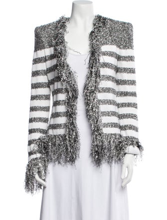 Balmain Striped Evening Jacket