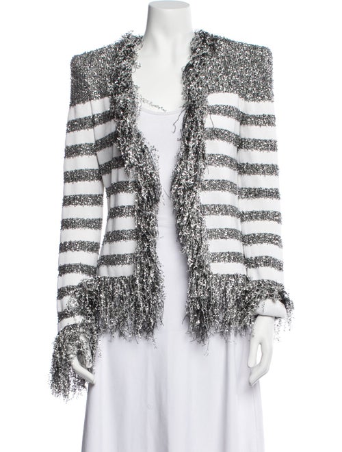 Balmain Striped Evening Jacket