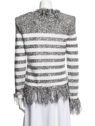 Balmain Striped Evening Jacket