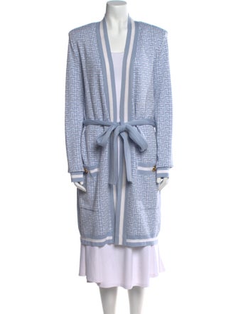 Balmain Plunge Neckline Sweater