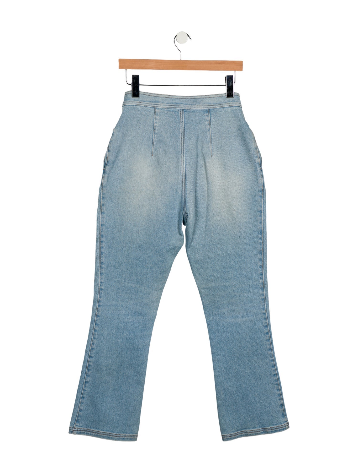 Balmain High-Rise Wide Leg Jeans