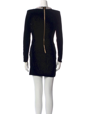 Balmain V-Neck Mini Dress