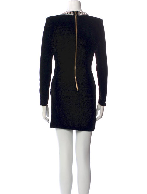 Balmain V-Neck Mini Dress