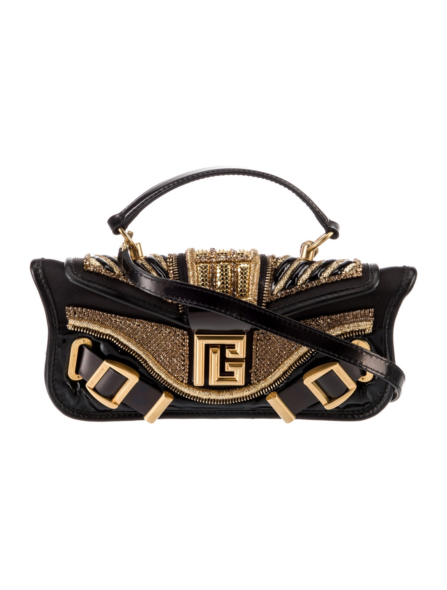 Balmain Suede Shoulder Bag