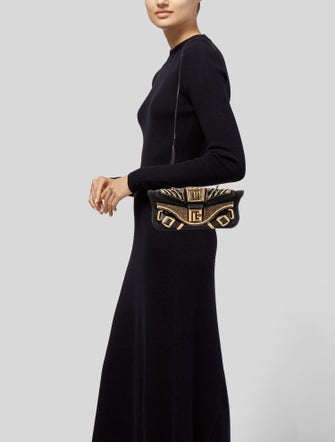 Balmain Suede Shoulder Bag