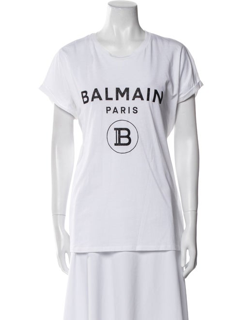 Balmain Graphic Print Crew Neck T-Shirt