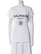 Balmain Graphic Print Crew Neck T-Shirt
