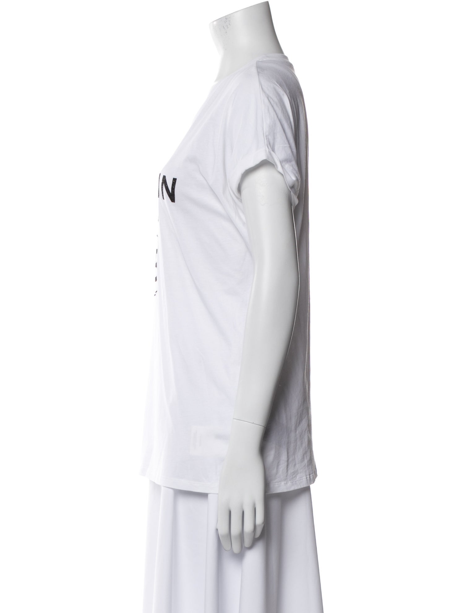 Balmain Graphic Print Crew Neck T-Shirt