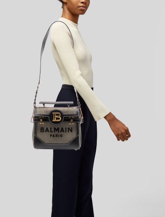 Balmain Canvas Shoulder Bag
