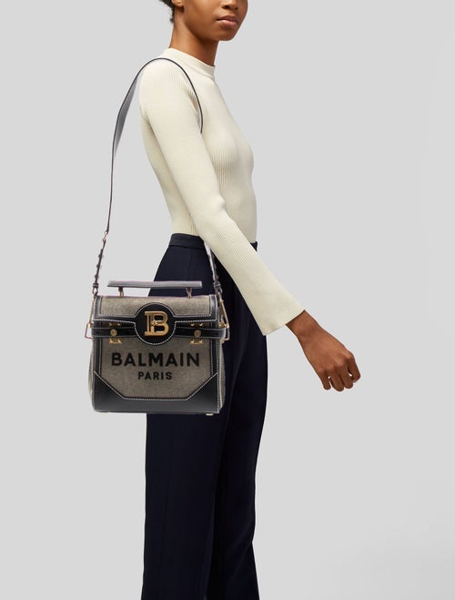 Balmain Canvas Shoulder Bag
