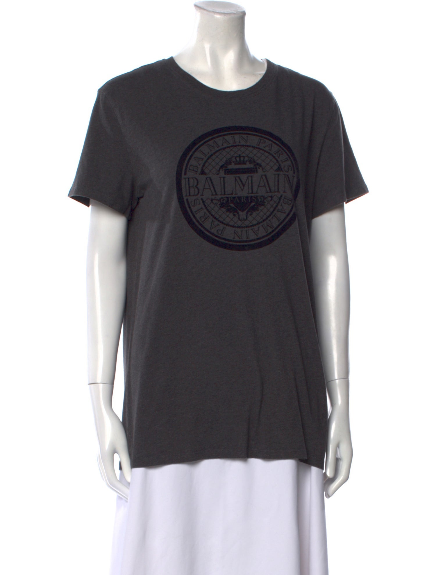 Balmain Graphic Print Crew Neck T-Shirt