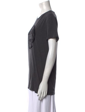 Balmain Graphic Print Crew Neck T-Shirt