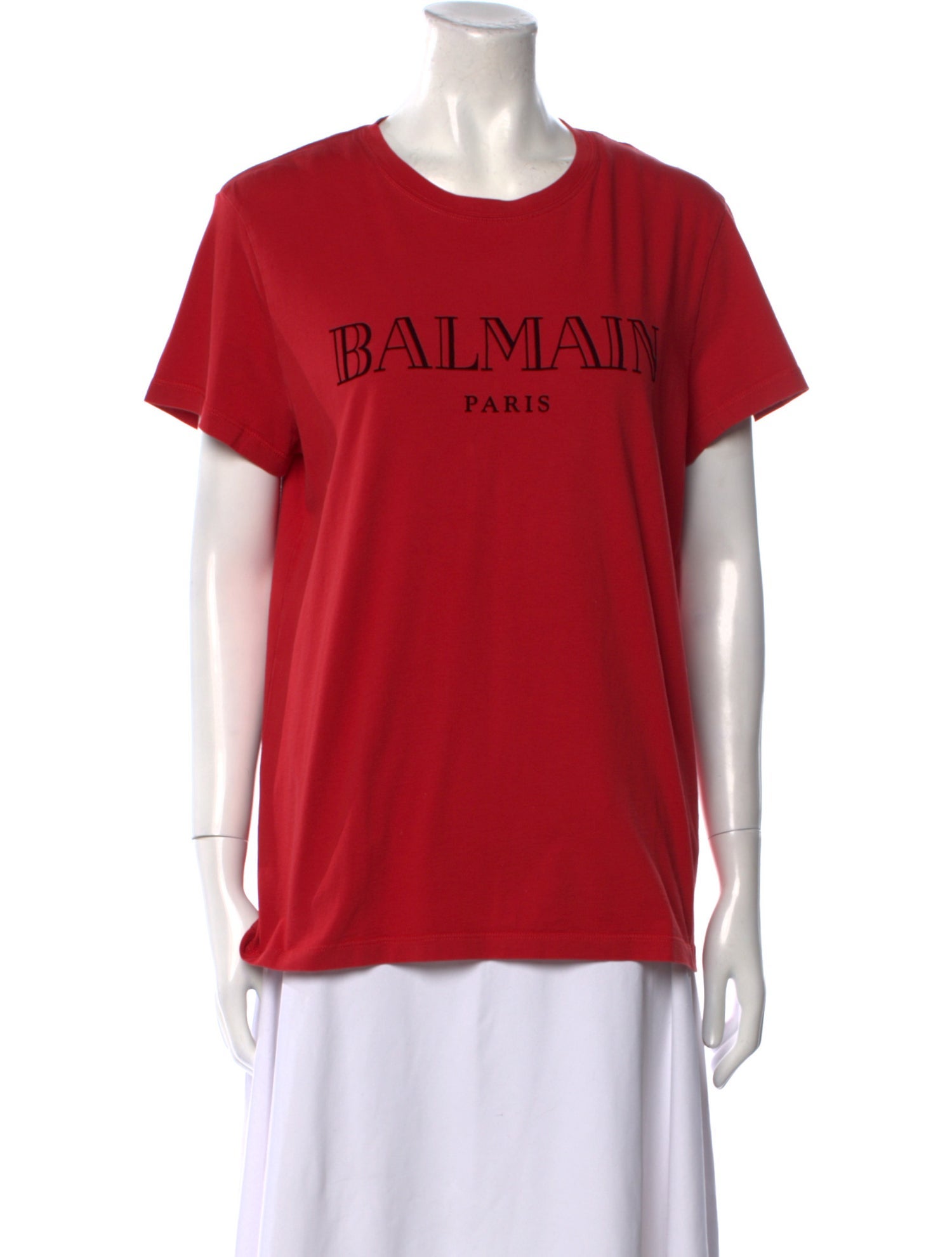 Balmain Graphic Print Crew Neck T-Shirt
