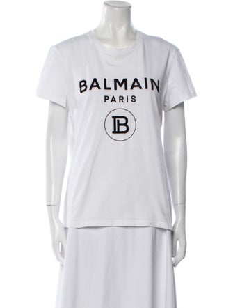 Balmain Graphic Print Crew Neck T-Shirt