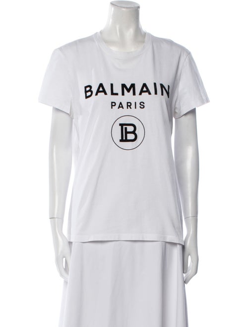 Balmain Graphic Print Crew Neck T-Shirt