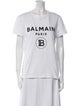 Balmain Graphic Print Crew Neck T-Shirt