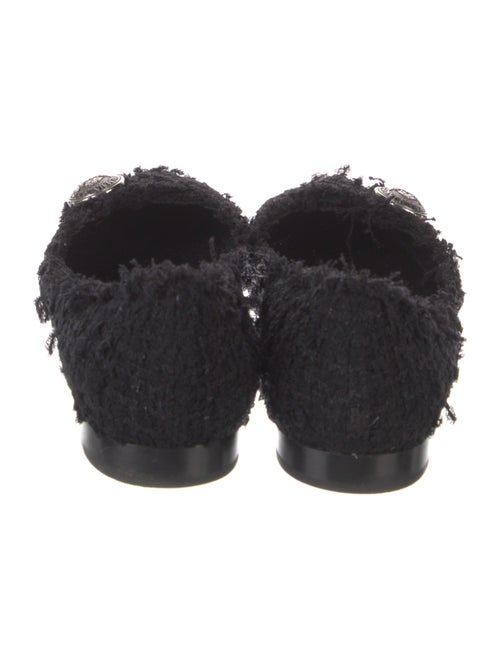 Balmain Tweed Studded Accents Flats