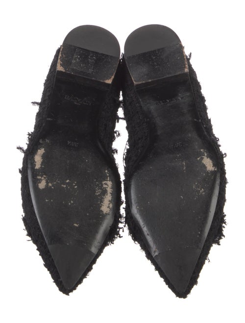 Balmain Tweed Studded Accents Flats