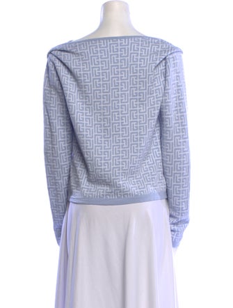 Balmain Merino Wool Printed Sweater
