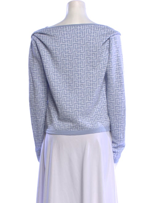 Balmain Merino Wool Printed Sweater