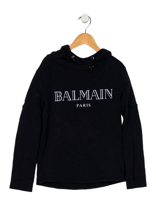Balmain Boys' Graphic Long Sleeve Hoodie