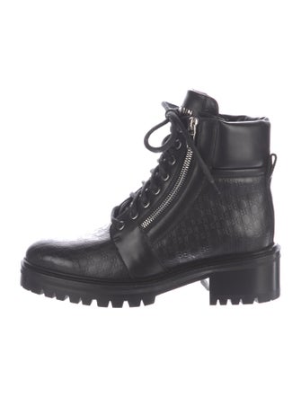Balmain Leather Combat Boots