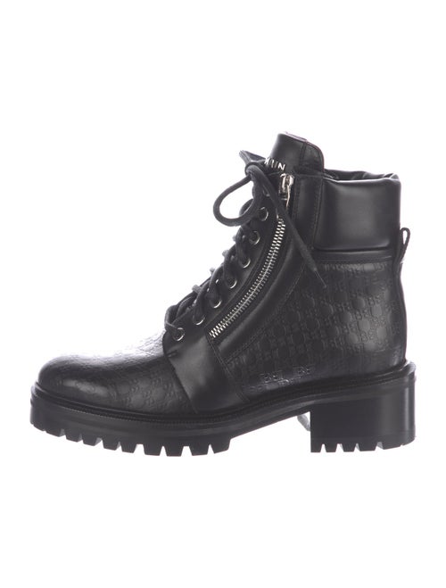 Balmain Leather Combat Boots