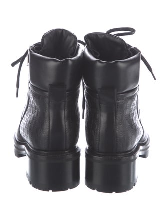 Balmain Leather Combat Boots