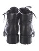Balmain Leather Combat Boots
