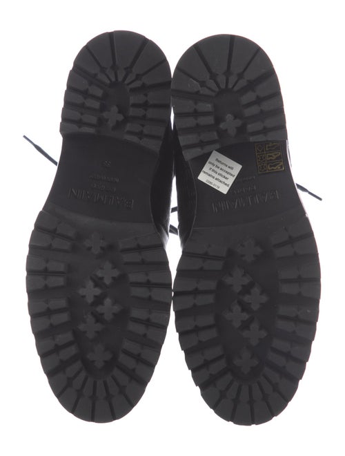 Balmain Leather Combat Boots