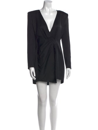 Balmain V-Neck Mini Dress