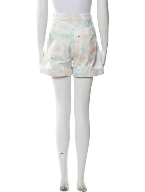 Balmain Tie-Dye Print Mini Shorts