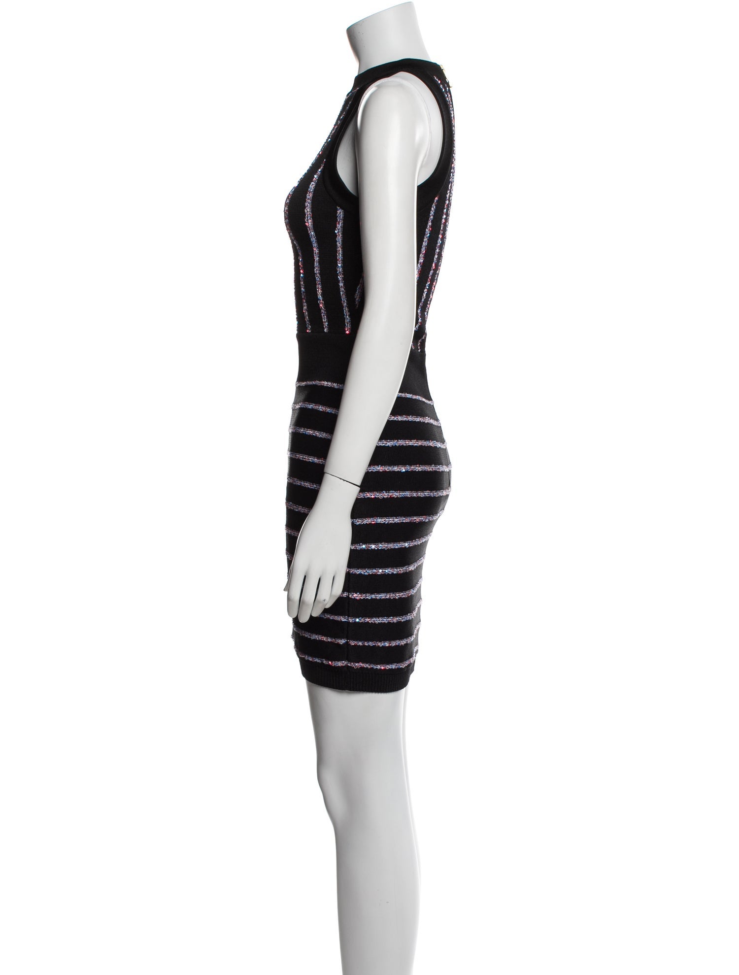 Balmain Striped Mini Dress