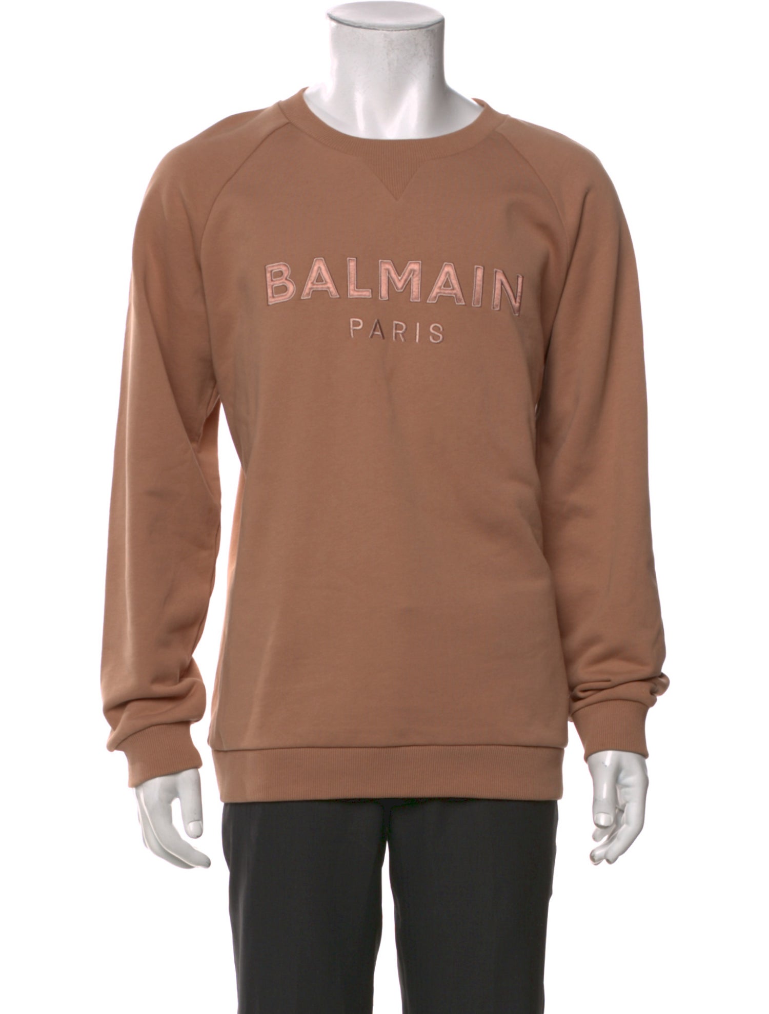 Balmain Graphic Print Crew Neck Sweatshirt