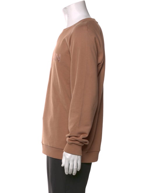 Balmain Graphic Print Crew Neck Sweatshirt