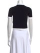 Balmain Colorblock Pattern Mock Neck Crop Top