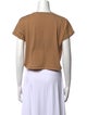 Balmain Crew Neck Short Sleeve Crop Top