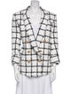 Balmain Plaid Print Blazer