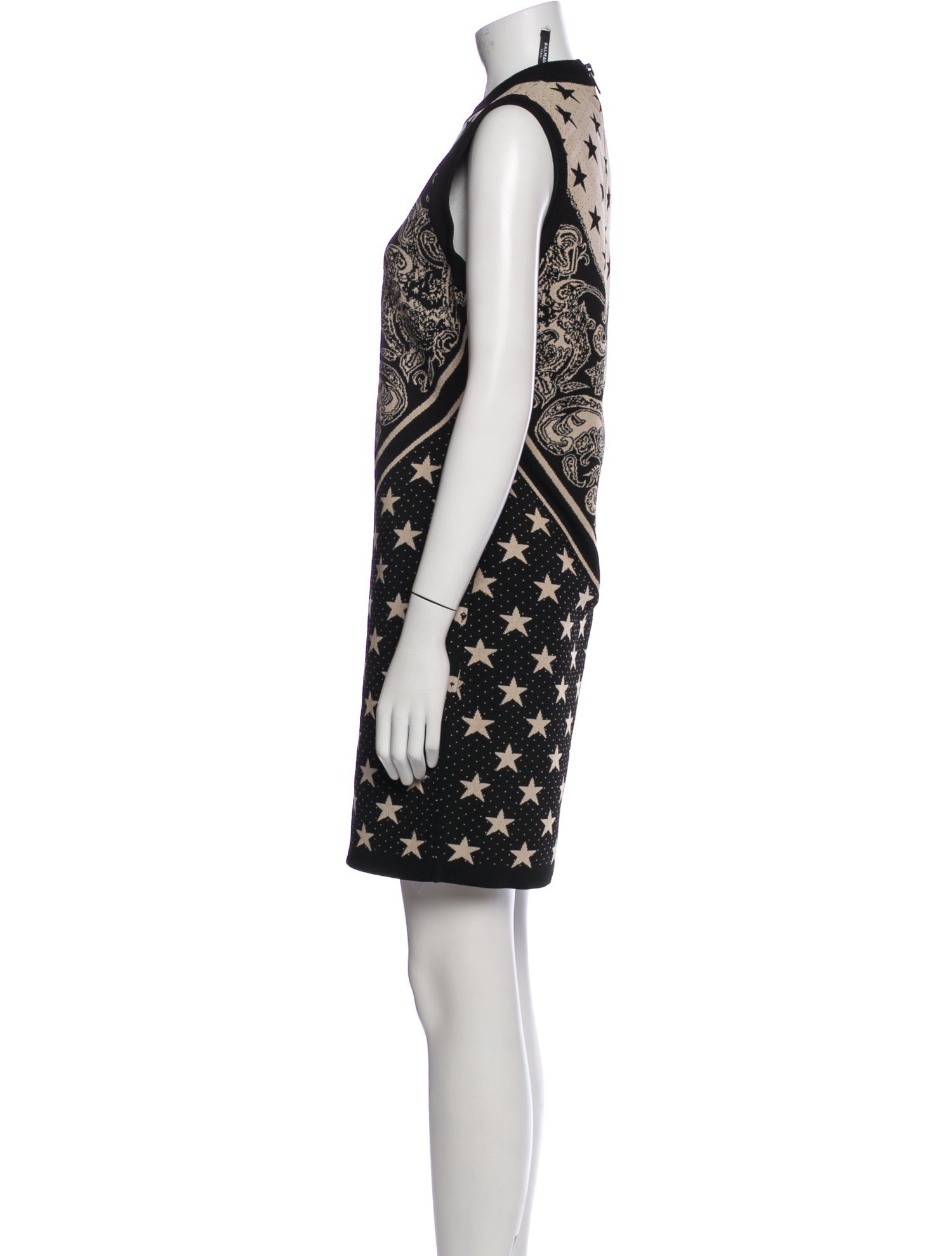 Balmain Printed Mini Dress w/ Tags