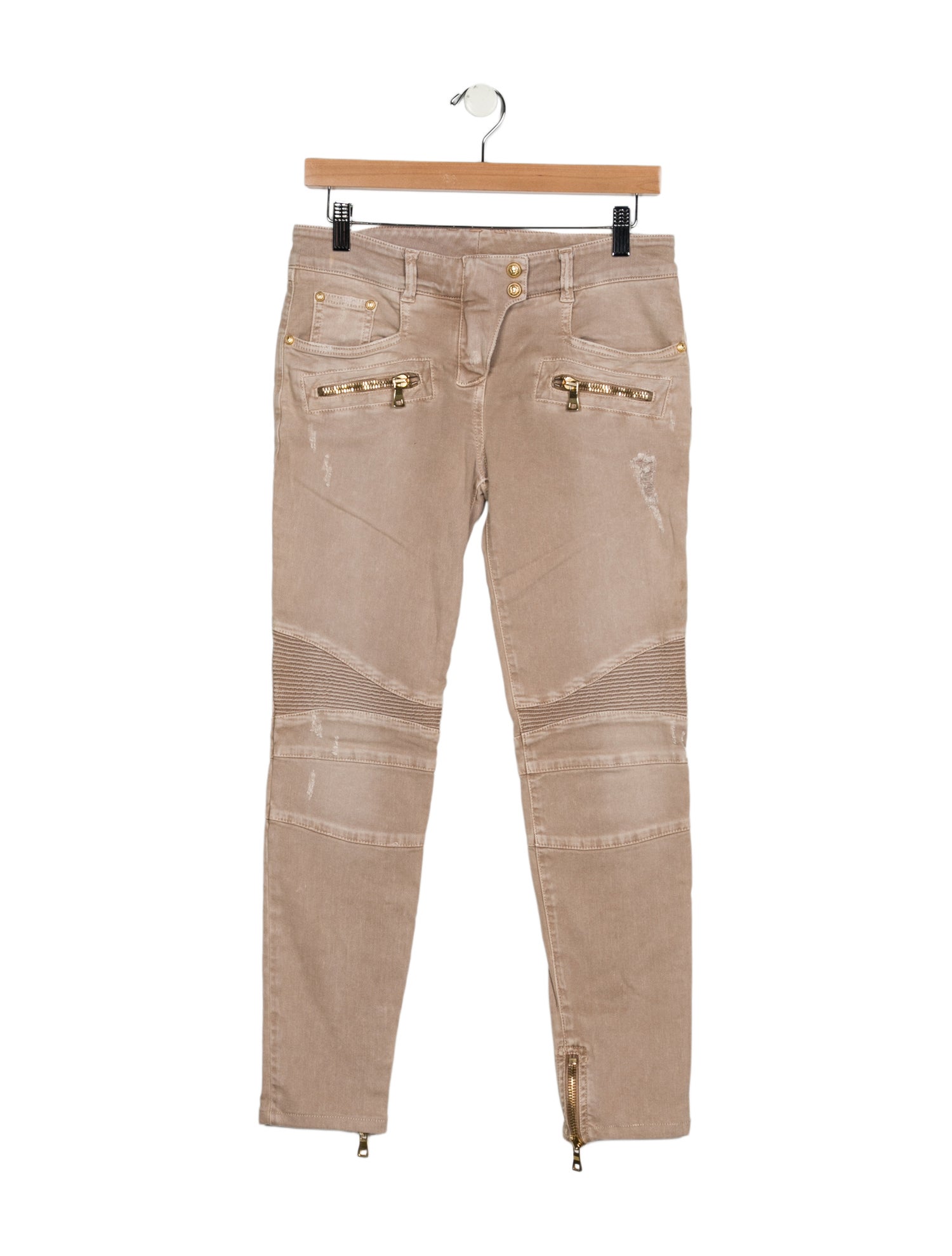 Balmain Mid-Rise Straight Leg Jeans