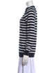 Balmain Striped Crew Neck Sweatshirt