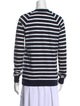 Balmain Striped Crew Neck Sweatshirt