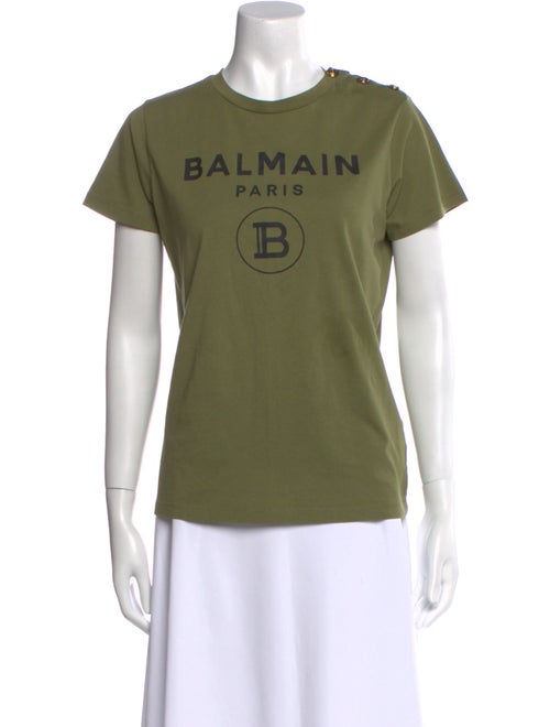 Balmain Graphic Print Crew Neck T-Shirt