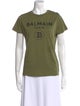 Balmain Graphic Print Crew Neck T-Shirt