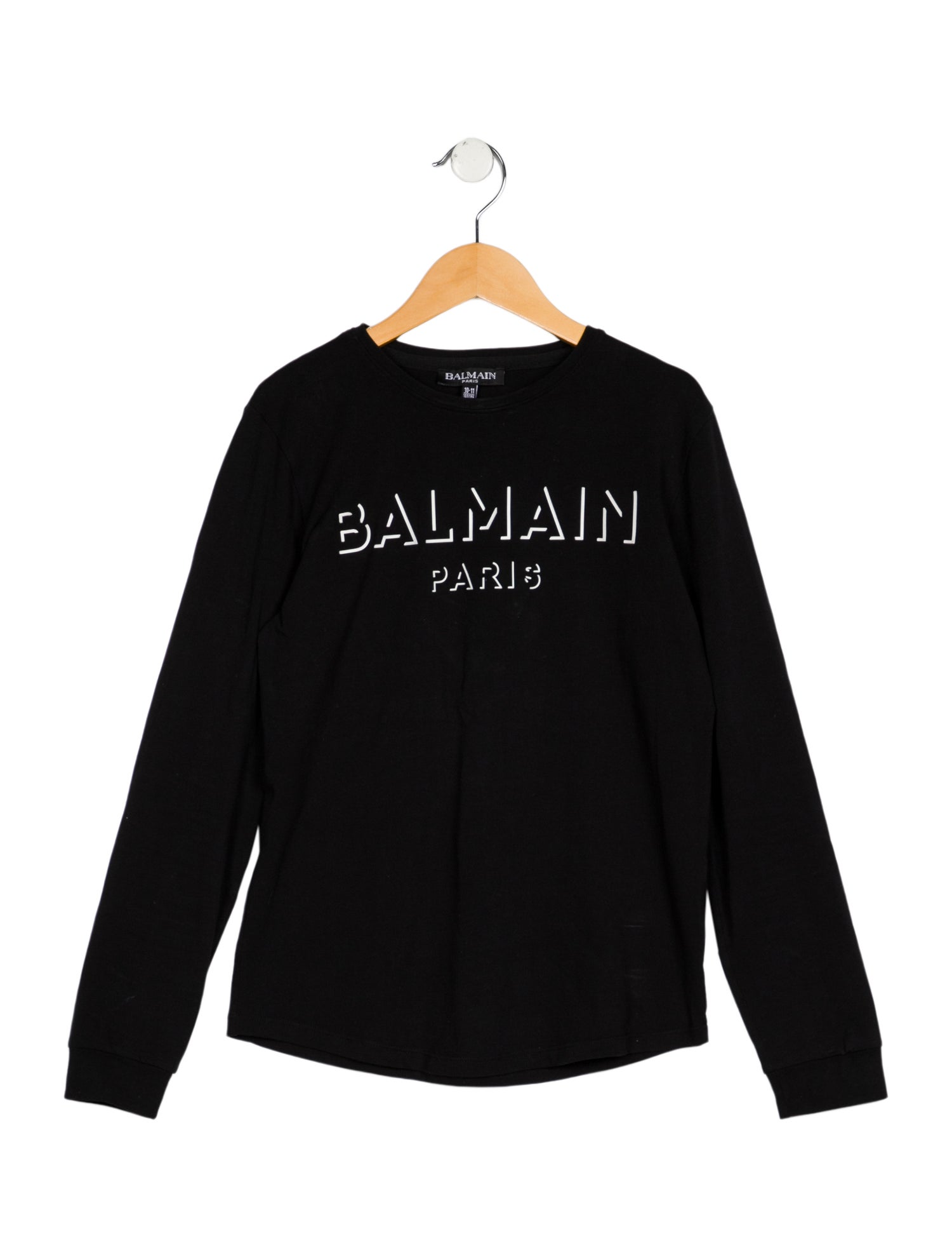 Balmain Boys' Graphic Long Sleeve T-Shirt