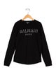 Balmain Boys' Graphic Long Sleeve T-Shirt